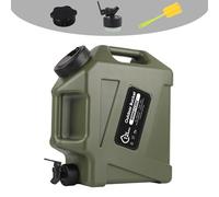 SISKEYCOOC Tanica per acqua portatile da 12 l con rubinetto, serbatoio per acqua senza BPA, serbatoio d'acqua verde, erogatore d'acqua, serbatoio multifunzionale per acqua per campeggio, attività