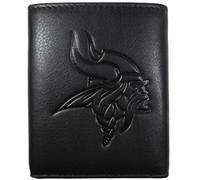 Siskiyou NCAA Minnesota Vikings Portafoglio in Pelle Goffrata, Nero, Tri-Fold