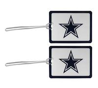 Siskiyou NFL Dallas Cowboys - Targhetta in vinile per bagagli, 2 pezzi, blu