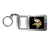 Siskiyou NFL Minnesota Vikings Split Ringer torcia portachiavi con apribottiglie, grigio/nero