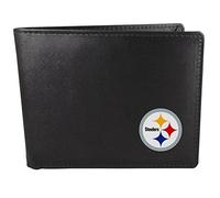 Siskiyou NFL Pittsburgh Steelers bi-Fold Portafoglio, Nero