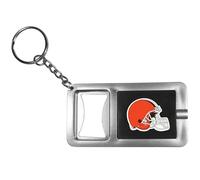 Siskiyou NFL Sports Fan Shop Cleveland Browns Flashlight Key Chain with Bottle Opener One Size Black