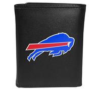 Siskiyou Sports NFL Buffalo Bills Tri-Fold Wallet Large Logo, Black