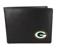Siskiyou Uomo Green bay Packers Portafoglio, Nero, bi-Fold Slim