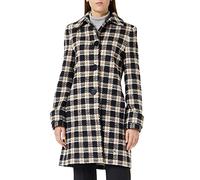 Sisley 2ejfln01o Wool Blend Coat, Multicolor Black 901, 42 Donna