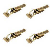 SISO Denmark - Set di 4 chiusure per tavolo allungabile, regolabile, con due fusibili di tenuta, Catch #22 per tavolo allungabile, cassa, strumenti, piano di lavoro, in acciaio bronzato