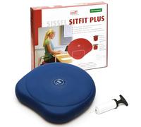 Sissel Sitfit Plus Cuscino Palla, Sintetico, Blu, 37 x 36 x 6.5 cm