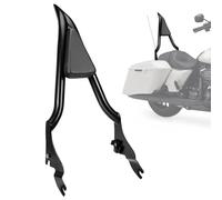 Sissy Bar per moto da 66 cm per Harley, schienale passeggero integrato per Harley Davidson Touring CVO Street Glide Road Glide Electra Glide Road King FLHR FLHX FLHT FLTR 2009-2024, nero Sissy Bar
