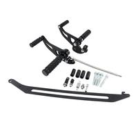 Sissy Bar Portabagagli Misura Per Yamaha XVS650 V-STAR Custom/Classic/Silverado XVS400 Dragstar Pedane Estensione Pedane Set Cuscino Schienale Portabagagli Moto