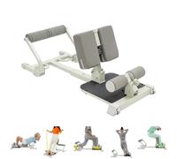Sissy Squat - Allenatore per squat, 3 in 1, regolabile fino a 120 kg, pieghevole, per allenare le gambe a casa, palestra, colore grigio