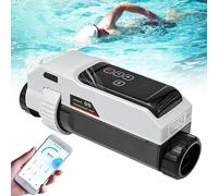 Sist-ema di Clorazione per Piscine ad Acqua Salata, Generatore di Cloro Elettrolitico con Cella in Titanio Autopulente e Controllo Tramite App, Emissione di Cloro Regolabile dal 20% al 100% 26000Gal