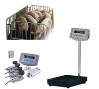 Sist-ema Pesatura Fattoria, 5000kg/11023lbs Kit Bilancia per Bestiame con Indicatore Alta Precisione e 4 Celle di Carico, Piattaforma Pesatura Animale per Bovini, Suini, Pecore, Capre, Alpaca(0.5t)