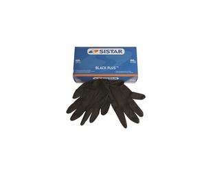 SISTAR 551.2755.XL BLACK PLUS GUANTI MONOUSO LATTICE NERO TAGLIA XL