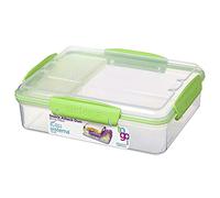 Sistema 21482 To Go Porta Pranzo, Polipropilene, 3 Scomparti, 0.97 lt