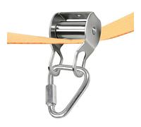 Sistema a puleggia, blocco resistente in acciaio inox con corda | Attrezzatura per puleggia da palestra a casa | Strumento di sollevamento per pennone da caccia Slack casa garage soffitto campeggio
