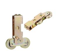 Sistema a rulli a doppia ruota Puleggia for porte e finestre Scorrevole a rulli vecchio stile Accessori hardware Carico da 1-1/4 pollici Cuscinetto da 330 libbre