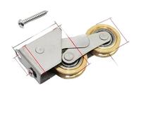 Sistema a rulli a doppia ruota Ruote a rulli for porte scorrevoli in acciaio inossidabile tipo 828 Ruota for puleggia for armadio pesante in vetro in lega di alluminio(5-20mm)