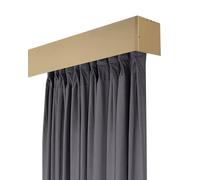 Sistema a tre aste per tende con mantovana doppia barra divisoria da parete per una migliore decorazione di finestre e guardaroba elegante