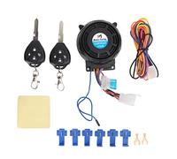 Sistema Allarme Moto Antifurto Nero con Doppio Telecomando Avvisatore Acustico 12V Universale Per Veicoli E Moto Elettrici