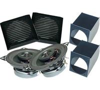 Sistema altoparlanti per auto composto da: 2 supporti altoparlanti con griglie 2 altoparlanti Colore NERO.