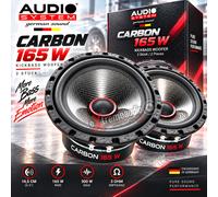 Sistema audio AC 165 CARBON Kickbass altoparlante auto woofer 16,5 cm (6,5")