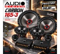 Sistema audio CARBON 165/3 sistema di componenti a 3 vie set altoparlanti 16,...