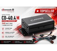 Sistema audio CO-40.4 M 4 canali amplificatore CO-SERIES 240 Watt RMS + set c...