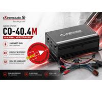 Audio System Co-40.4 M 4-kanal Amplificatore 240 Watt Compreso 30 CM Cavi Iso