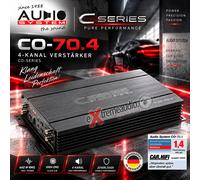 Audio System CO-70.4 4-Kanal Amplificatore 440 W Con Rtc Bassi Cavo Telecomando
