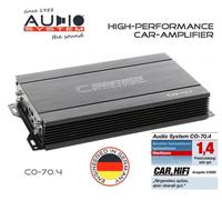 Audio System CO-70.4 4-Kanal Amplificatore 440 W Con Rtc Bassi Cavo Telecomando
