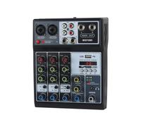 Sistema audio DJ Mixer Soundboard F4Apro 4 canali 48 V alimentazione phantom con Bluetooth USB MP3 stereo streaming DJ per feste di registrazione professionali sul palco KTV