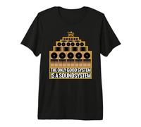 Sistema Audio Dub Reggae Rastafari Maglietta Premium