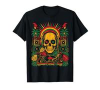 Sistema Audio Dubplate Skull Drum And Bass DnB Raving Maglietta