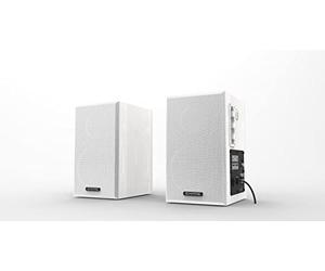 Sistema Audio Empire ECO-100 PLUS White, 100 Watt, con funzione Risparmio Energetico, staffe da parete, amplificato.