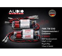 Sistema audio FWK TW EVO crossover X-SERIES 6 dB collettore cavo tono alto...