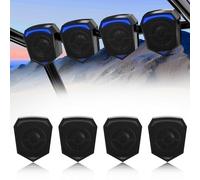 Sistema audio stereo Bluetooth UTV Amplificatore integrato con 8 altoparlanti LED impermeabili (woofer 4X e 4X Tweeter), radio USB, compatibile con barra Roll Cage per ATV SXS RZR Polaris Can-Am
