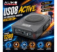 Sistema audio US08 ACTIVE 24V EVO subwoofer sottosella 24 Volt per camion,...