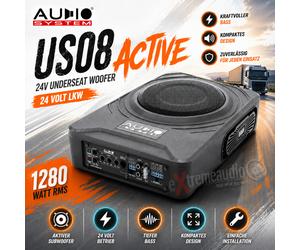 Sistema audio US08 ACTIVE 24V UNDERSEAT WOOFER subwoofer sottosella 24 volt c...