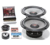 Sistema audio X165-4 EVO 2 vie 16,5 cm, altoparlante compo doppio kickbass 6,5"