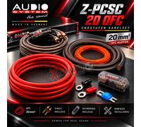 Sistema Audio Z-PCSC20 kit cavi mm² 20 con cavo di alimentazione in rame OFC 99,9% Verstärkeranschlußset Z-PCSC 2