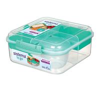 Sistema Bento Box TO GO Lunchbox | Contenitore per alimenti con contenitore per yogurt e frutta | 1,25 l | senza BPA | colori assortiti | 1 pezzo