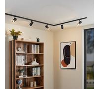 Sistema binario monofase Lindby, GU10, a 5 luci, nero LINDBY