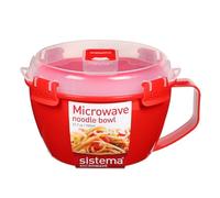 Sistema Bowl Ciotola per Noodle, 940 ml Rosso/Trasparente, Plastic