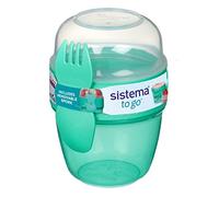 Sistema Capsule To Go Andare Attacco Snack, Polipropilene, Verde Acqua, 515 ml
