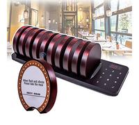 Sistema cercapersone con cicalino, Cercapersone for ristorante Wireless 10 cicalini sottobicchiere 3 modalità di chiamata 10 pezzi commerciali
