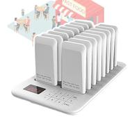 Sistema cercapersone con cicalino, Cercapersone wireless confezione da 12/16 for ristoranti 1000 m 3 modalità tastiera multi-chiamata(16)