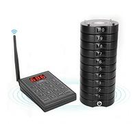 Sistema cercapersone per ristoranti, Cercapersone Ristorante 999 Canali Vibrazione Buzzer Flash Confezione Da 10 O 20 pz(10Pagers)