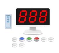 Sistema cicalino a quiz wireless con telecomando, cicalini multipli e modalità di gioco per spettacoli di gioco, feste in famiglia e serate a quiz