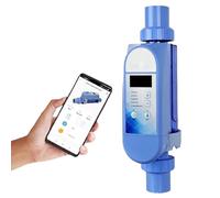 Sistema cloratore per piscine d'acqua salata, Wi-Fi integrato e telecomando app, pannello digitale intelligente, generatore di sale autoadattante per piscine fino a 50 m³, produce 12 g/h
