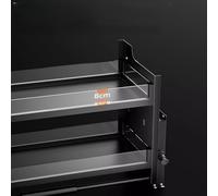 Sistema compatto di mensole da cucina nascoste Noir 550 - perfetto per bar e caffetterie, design salvaspazio per una soluzione moderna, durevole ed elegante